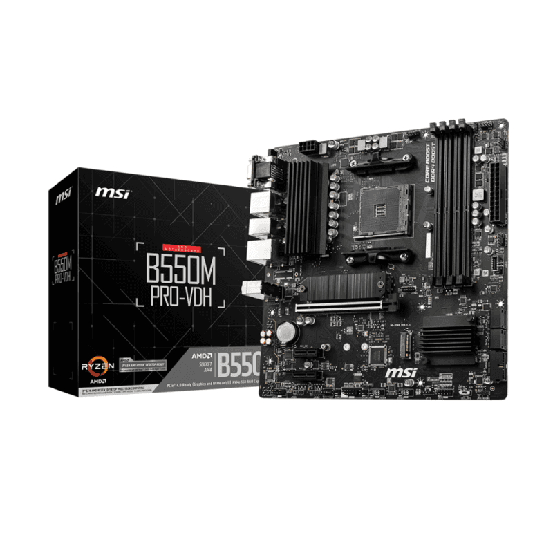 Placa Madre MSI B550M PRO-VDH AM4 DDR4 Micro ATX