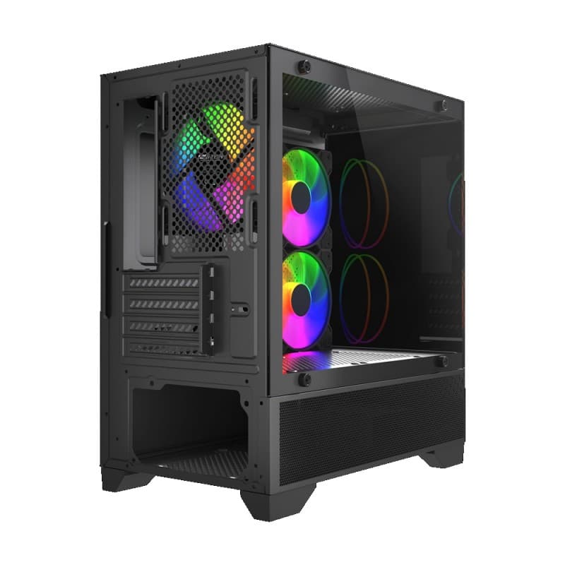 Gabinete AirFlow 10D10 MAX Micro-ATX RGB vista 3