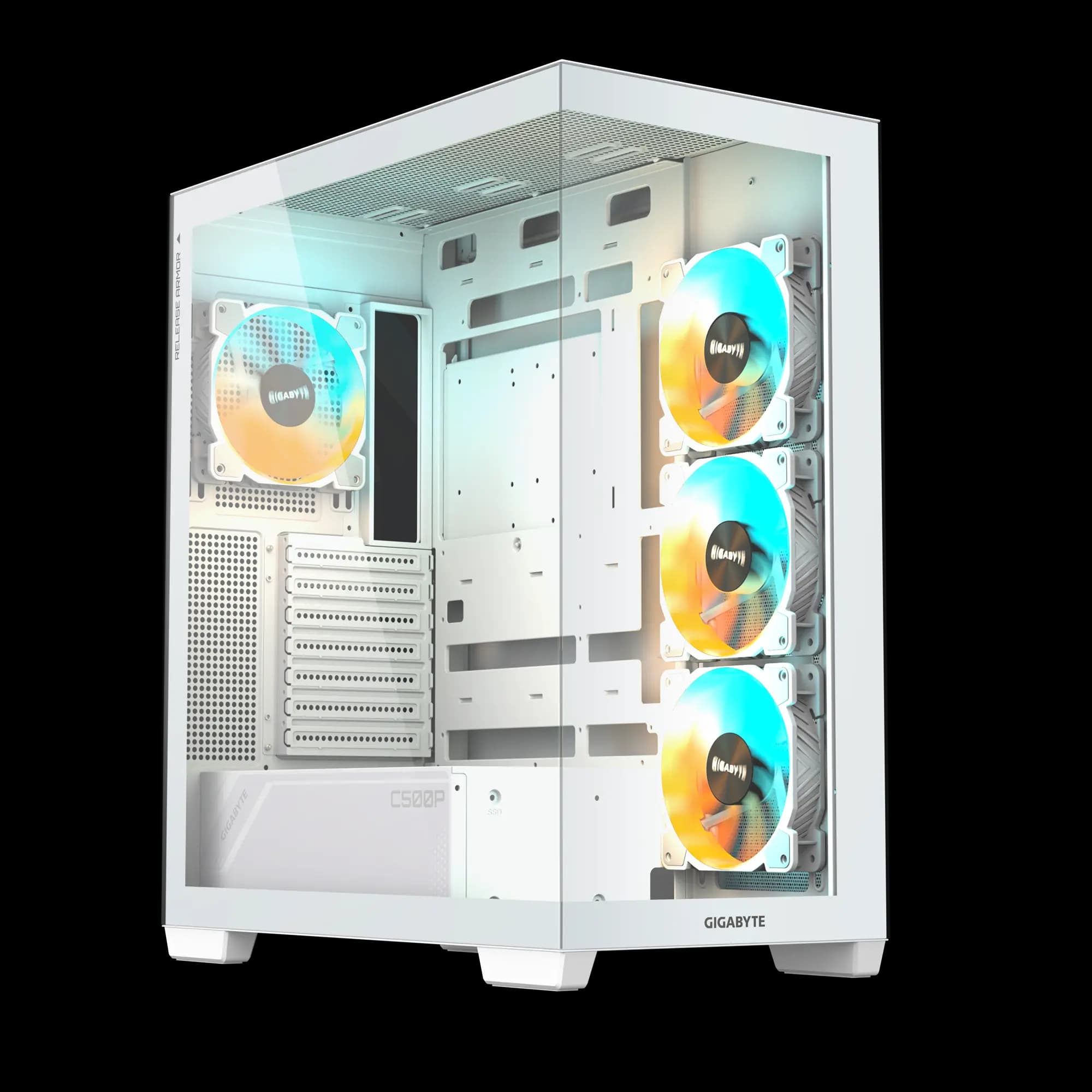 Gabinete GIGABYTE C500 Panoramic Stealth ICE (White Edition)