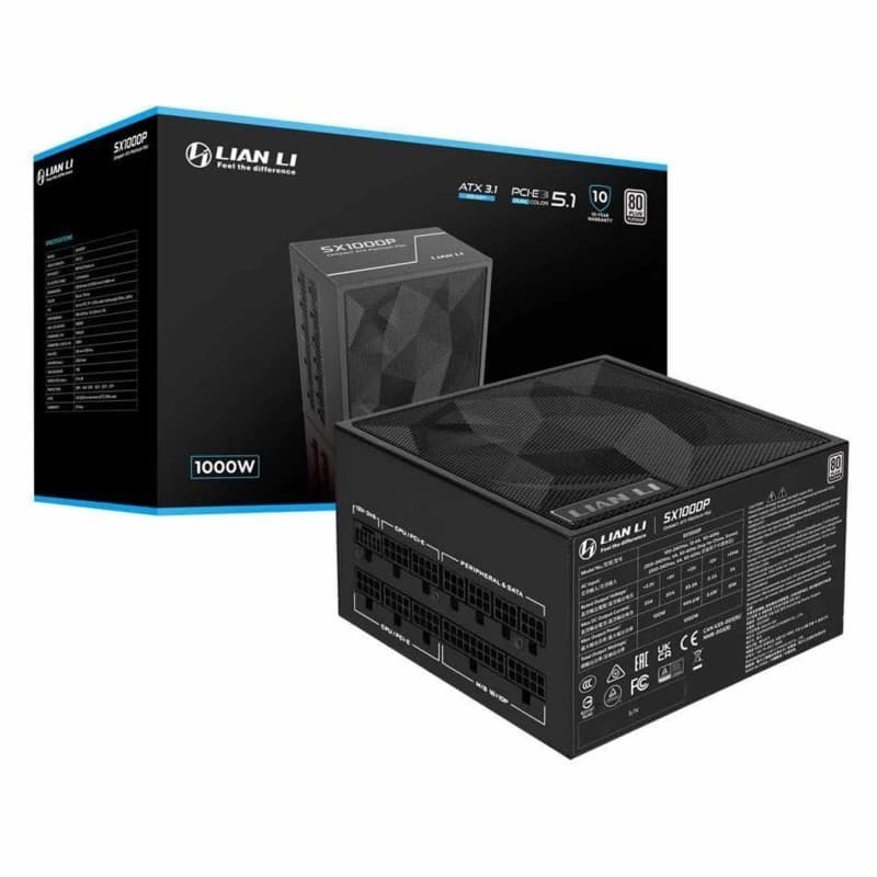 Fuente de Poder Lian Li SX1200P 1200W Modular Platinum ATX 3.1