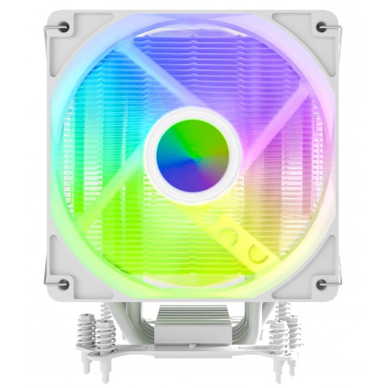 Disipador CPU AIRFLOW 612 WHITE RGB 6 Heatpipes hasta 220W vista 3