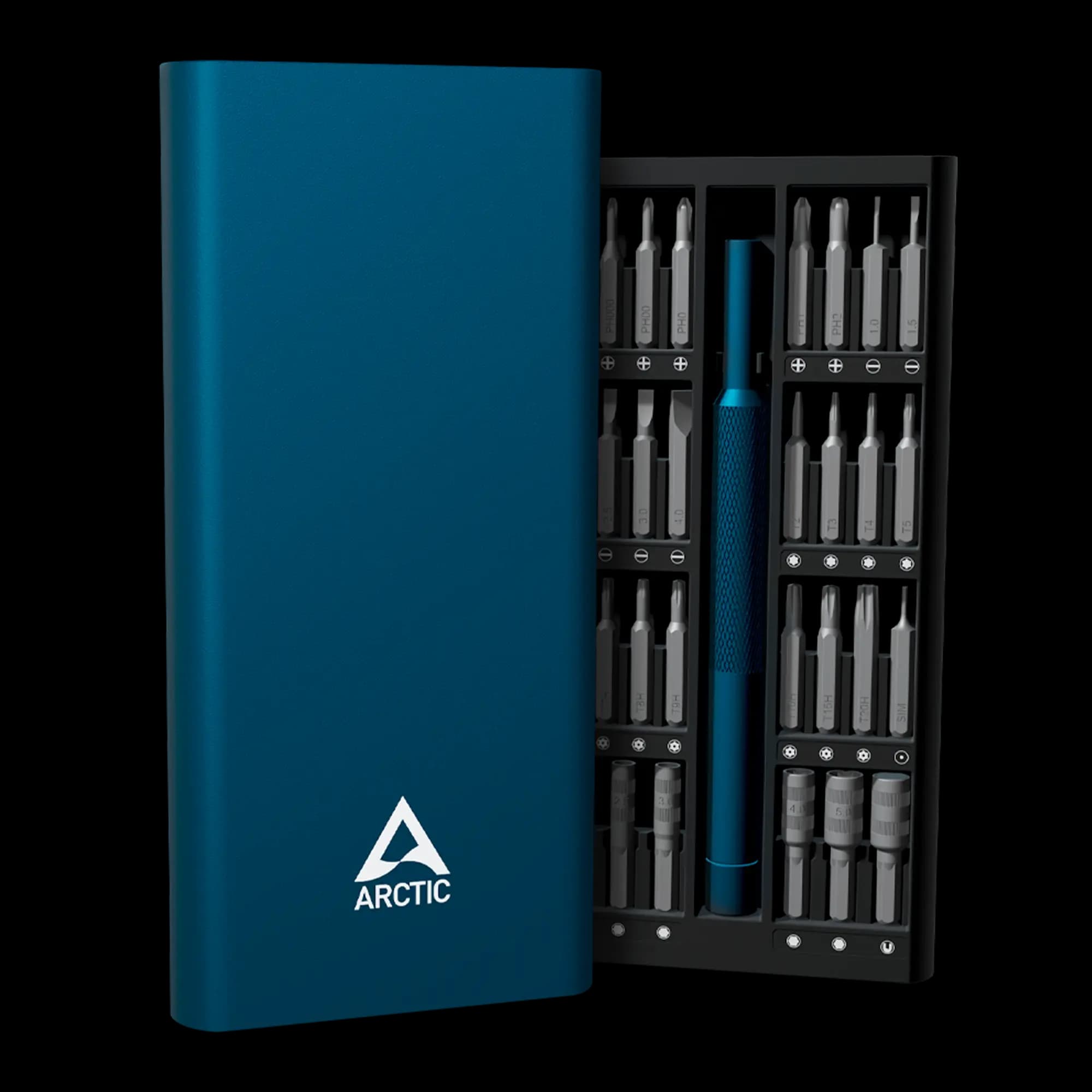 Kit de Destornilladores de Precisión – 50 en 1, Aluminio Anodizado, Bits CRV/S2