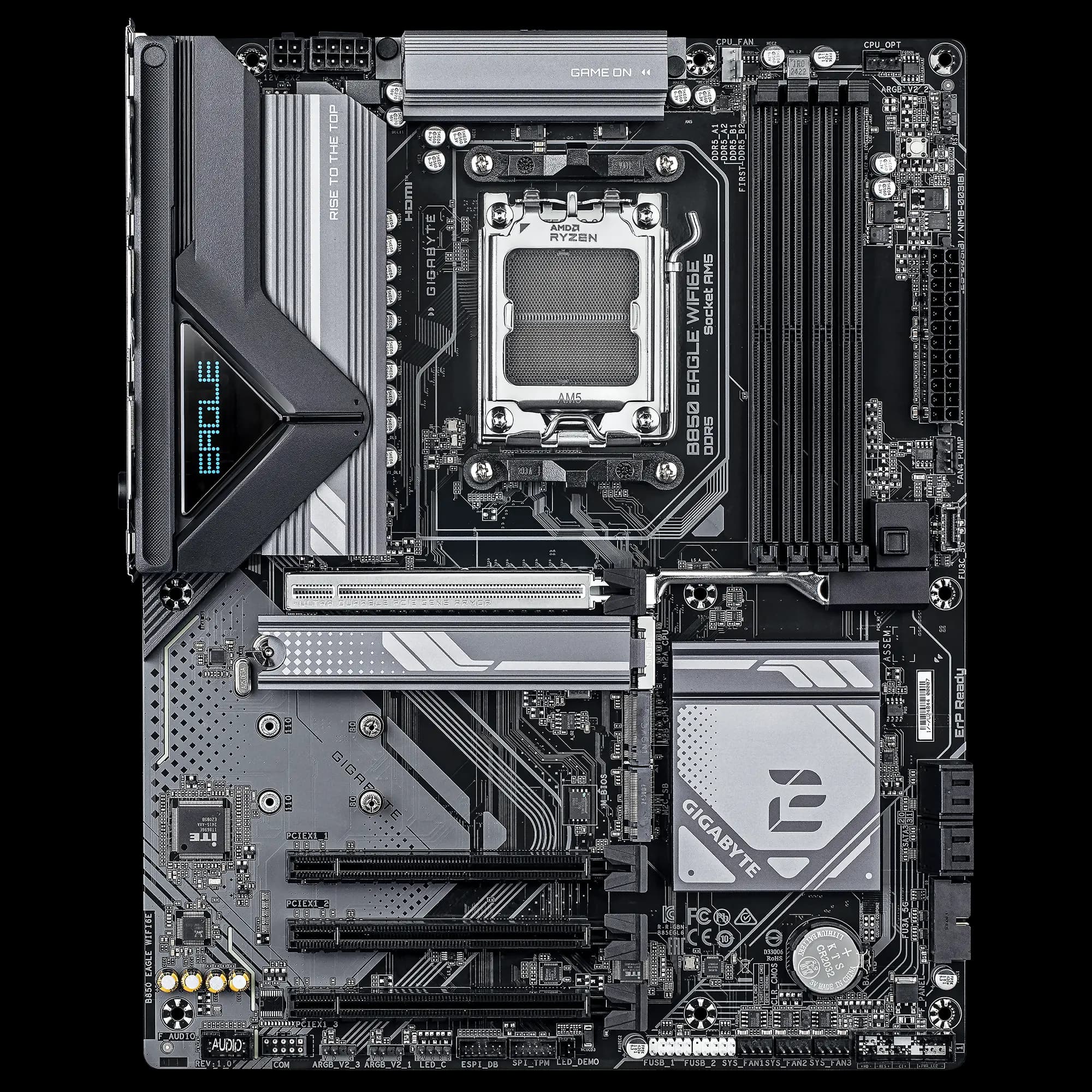 Placa Madre GIGABYTE B850 EAGLE WIFI6E – ATX, DDR5, PCIe 5.0, M.2 Gen5, Wi-Fi 6E vista 2