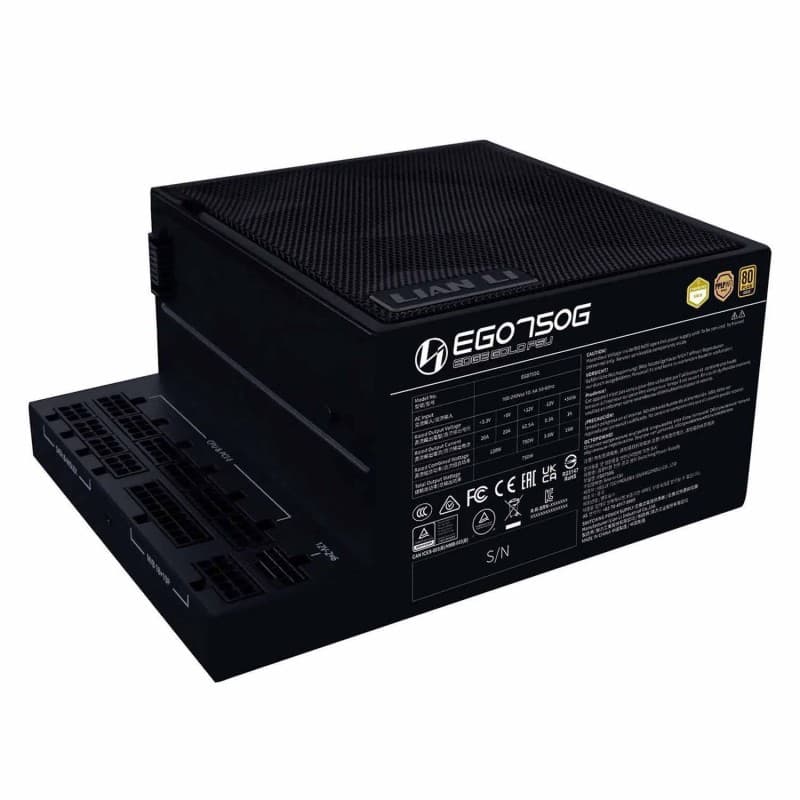 Fuente de Poder Lian Li EDGE Gold 750W Modular ATX 3.1 80+ Gold