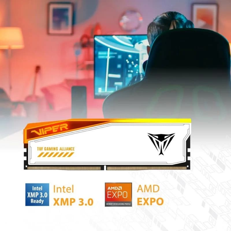 Memoria RAM Patriot Viper Elite 5 TUF Gaming RGB DDR5 32GB (2x16GB) 6000MT/s CL36 [PVER532G60C36KT] vista 3