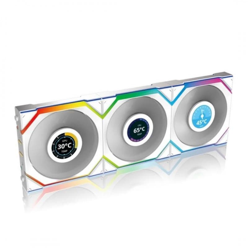 Lian Li UNI Fan TL LCD 120 Wireless 3-Pack Reverse White
