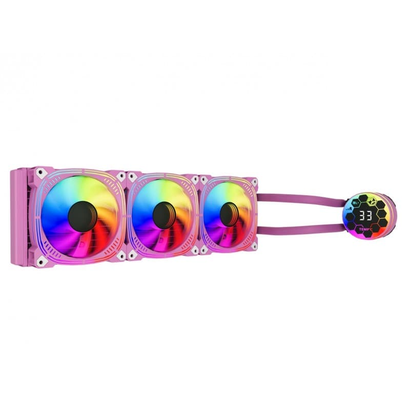 Refrigeración Líquida Airflow H360 Pink 360mm RGB vista 4
