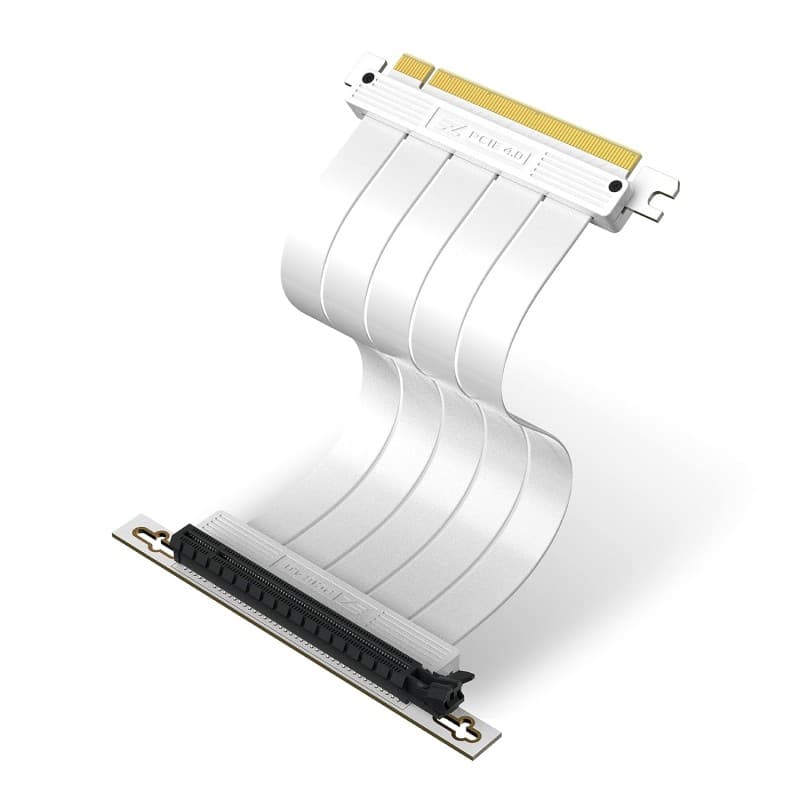Cable Riser EZDIY-FAB PCIe 4.0 20cm Flexible Blanco