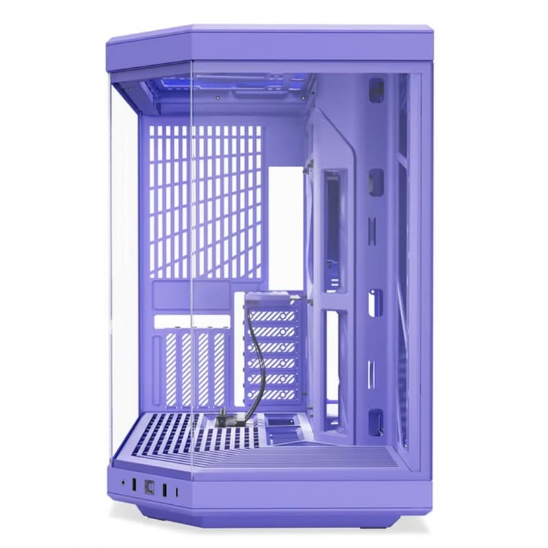 Gabinete HYTE Y70 Taro ATX Púrpura con Riser PCIe 4.0 vista 3