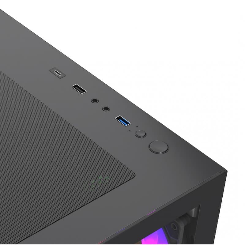 Gabinete AirFlow 10D10 MAX Micro-ATX RGB vista 4