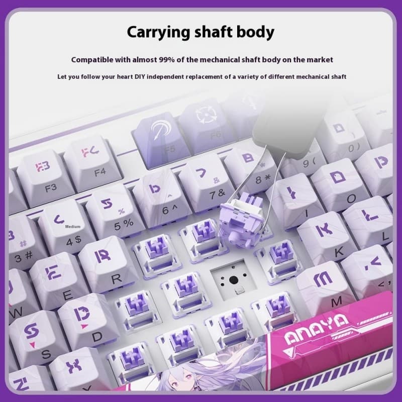 Teclado Mecánico Dareu A98 POWERS 98% RGB Wireless vista 5