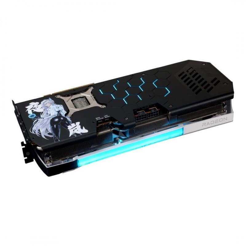 Tarjeta de Video PowerColor Hellhound RX 9070 XT 16GB GDDR6 Reva Edition OC Dual BIOS vista 2