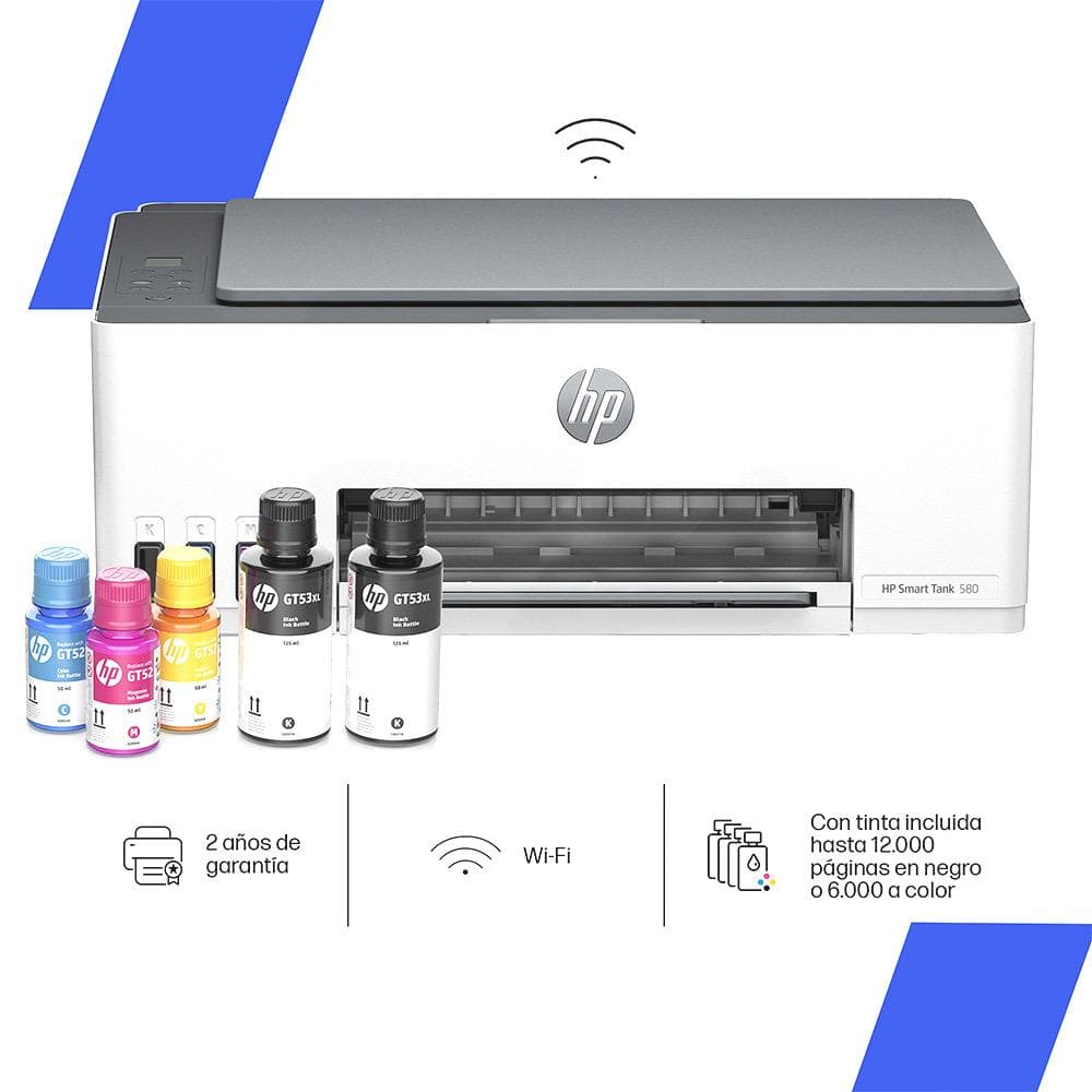 Multifuncional Tinta Continua Smart Tank 580  WiFi vista 1