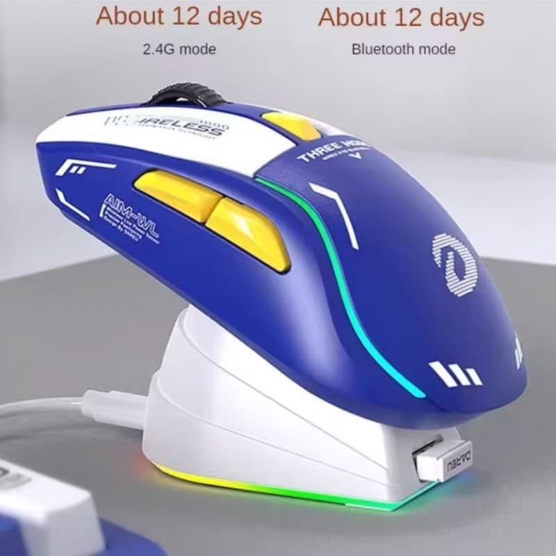 DAREU A950 Blue - Ratón Gaming Inalámbrico 12000 DPI vista 4