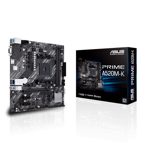 Placa Madre ASUS PRIME A520M-K AM4 DDR4 M.2 HDMI VGA Micro ATX