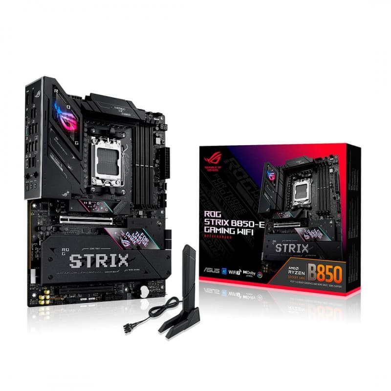 Placa Madre ASUS ROG STRIX B850-E Gaming WiFi AM5 DDR5 PCIe 5.0 USB4 ATX