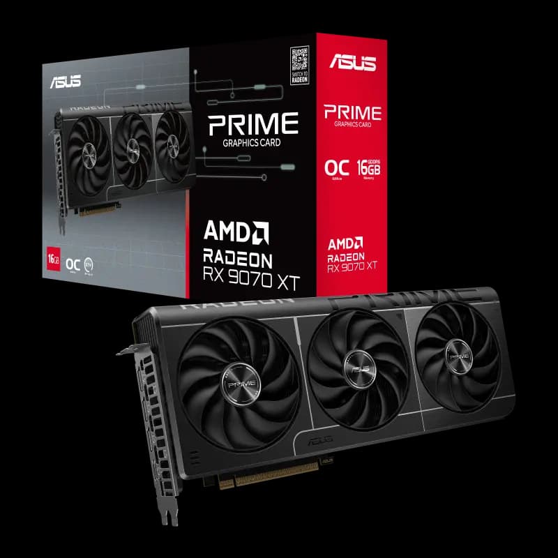 Tarjeta de Video Asus Prime Radeon RX 9070 XT OC 16GB GDDR6 256 bit (PRIME-RX9070XT-O16G)