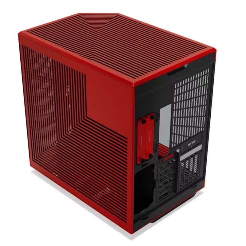 Gabinete HYTE Y70 Touch Infinite ATX con Pantalla 2.5K Integrada Rojo vista 2