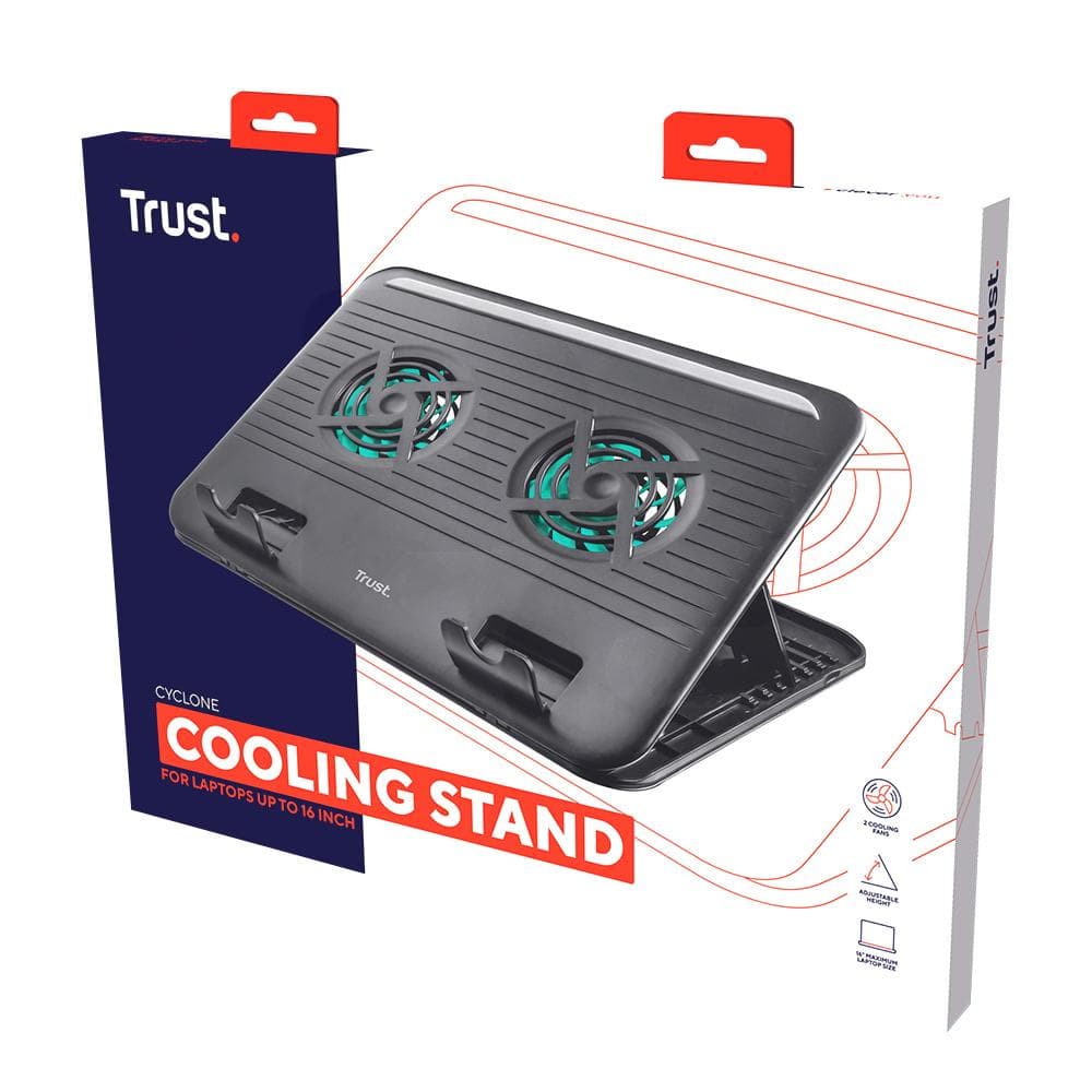 Base Refrigerante Cyclone para Notebook con 2 Ventiladores hasta 15,6" vista 4