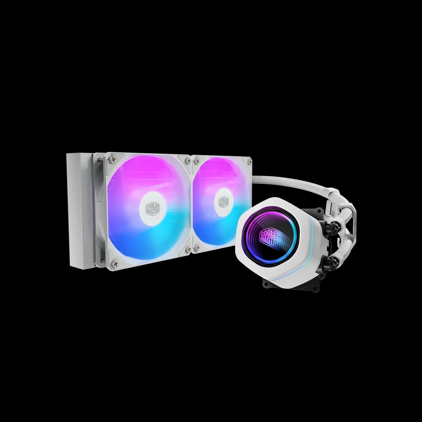 Refrigeración Líquida Cooler Master MasterLiquid Core Nex ARGB 240mm White Compatible Intel y AMD