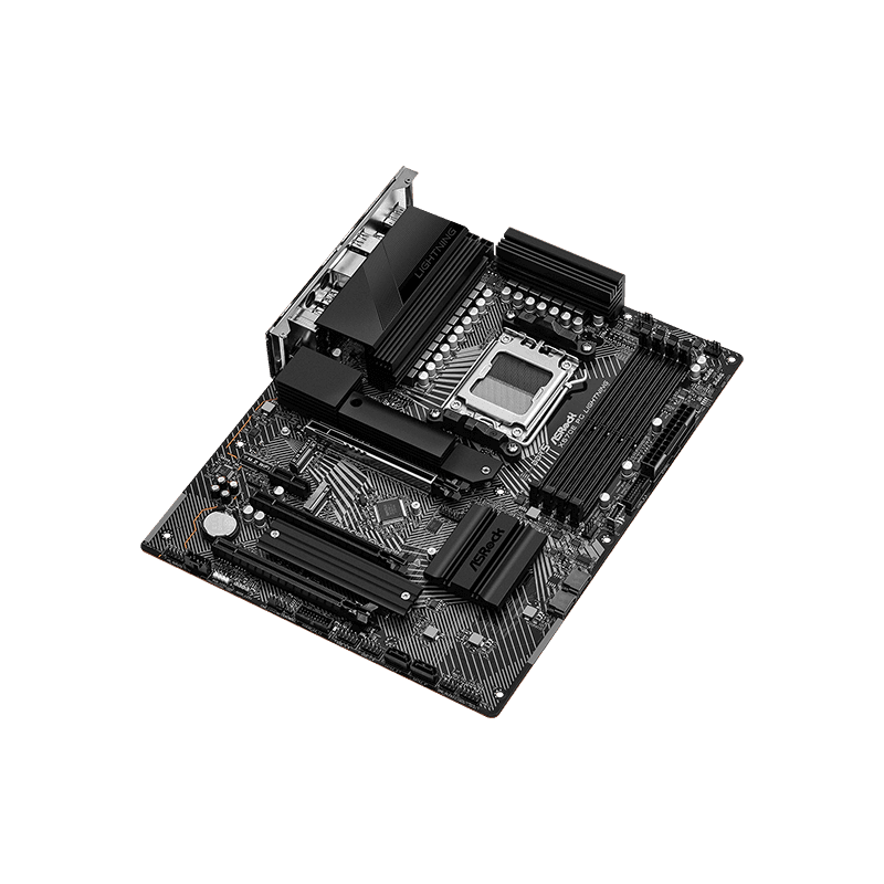 Placa Madre ASRock X670E PG Lightning AM5 DDR5 PCIe 5.0 vista 3
