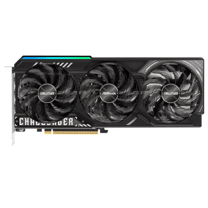 Tarjeta de Video ASRock Challenger Radeon RX 9070 XT OC 16GB GDDR6 PCIe 5.0 vista 2
