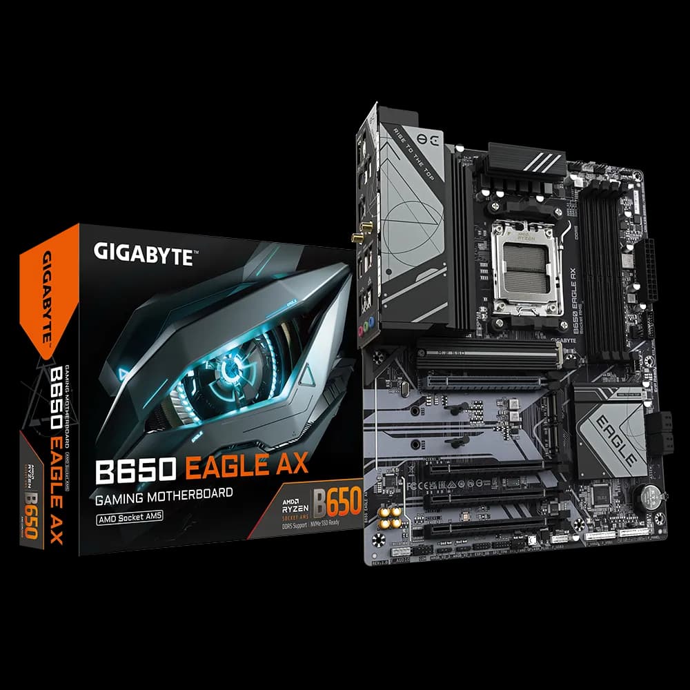 Placa Madre GIGABYTE B650 EAGLE AX – AM5, DDR5, PCIe 5.0, Wi-Fi 6E