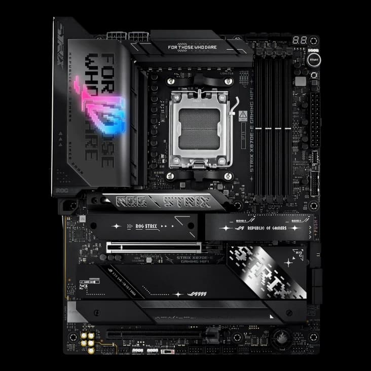 Placa Madre ASUS ROG STRIX X870E-E GAMING WIFI AM5 DDR5 ATX vista 2