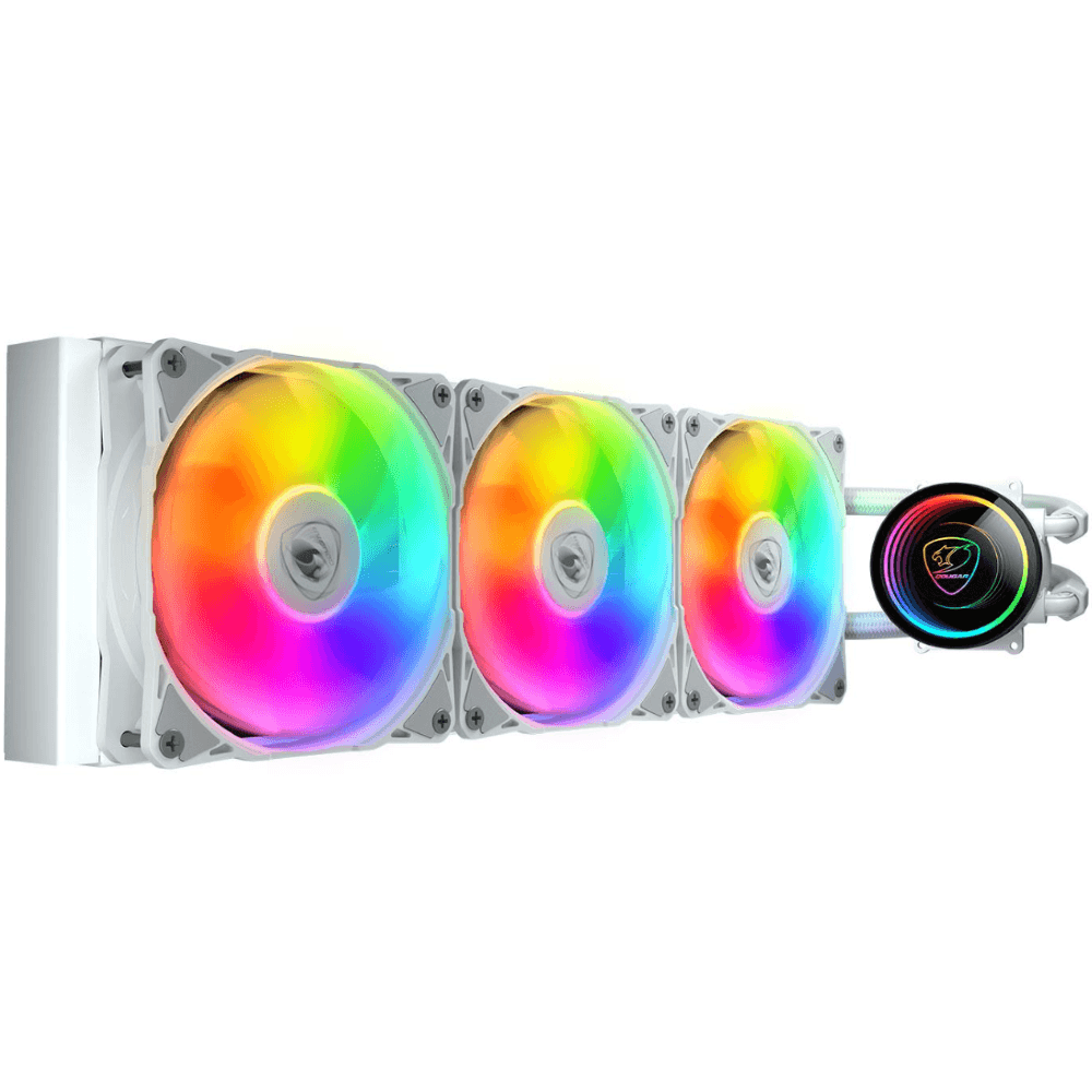 Refrigeración Líquida Cougar Poseidon Elite ARGB 360mm White Compatible Intel y AMD vista 2