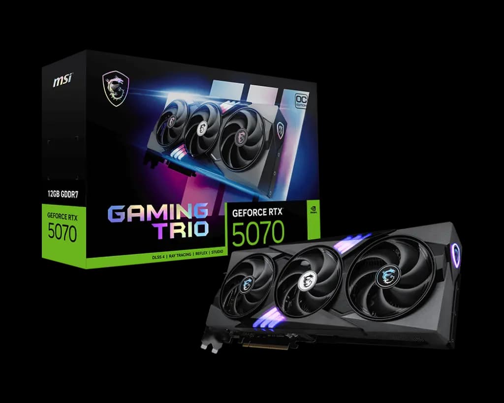 Tarjeta de video MSI GeForce RTX™ 5070 GAMING TRIO OC 12GB GDDR7 [G5070-12GTC]