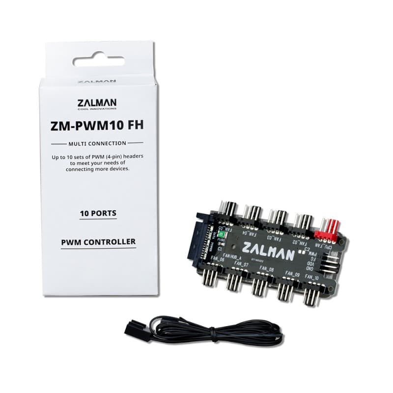 Hub Controlador Zalman ZM-PWM10FH de 10 Ventiladores PWM vista 2