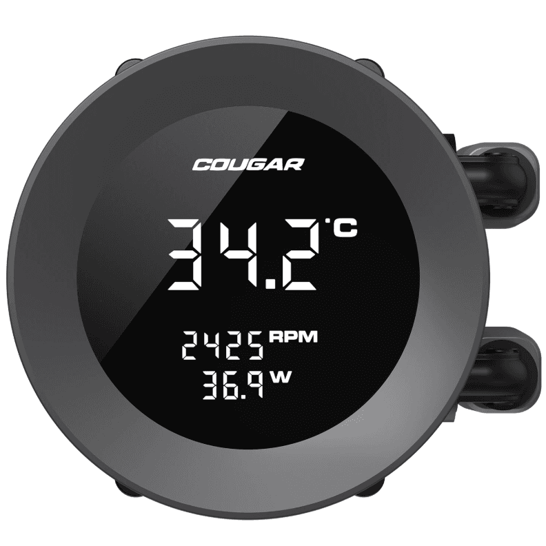 Refrigeración Líquida Cougar Poseidón Vistek ARGB 240mm Black Compatible Intel y AMD vista 2