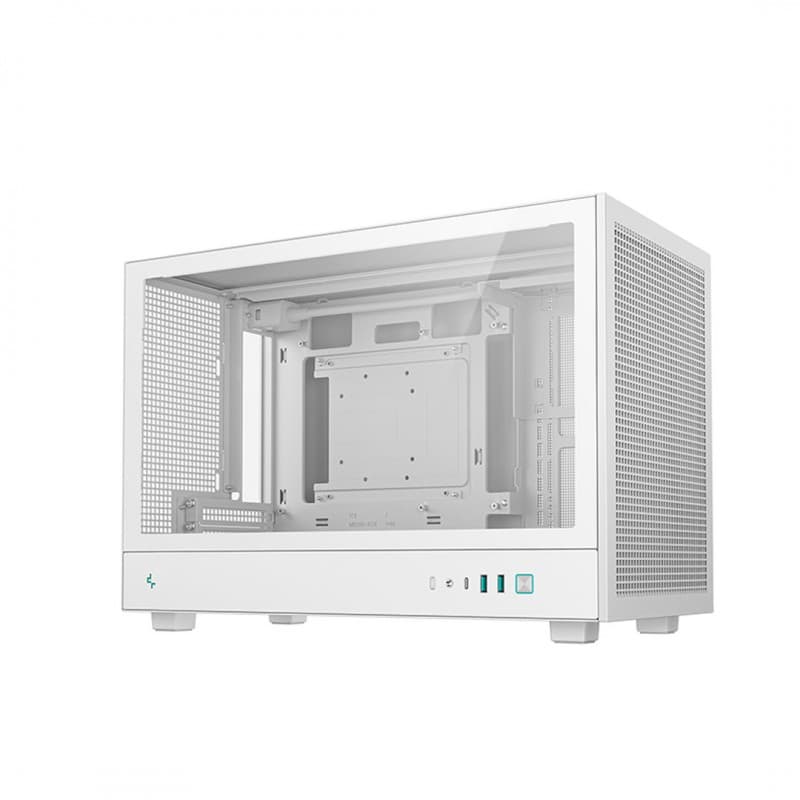 Gabinete DeepCool CH260 WH Mini-ITX Blanco vista 3