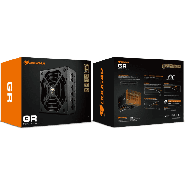 Fuente de Poder Cougar GR 1000 ATX 3.1 1000W 80 Plus Gold ATX Modular