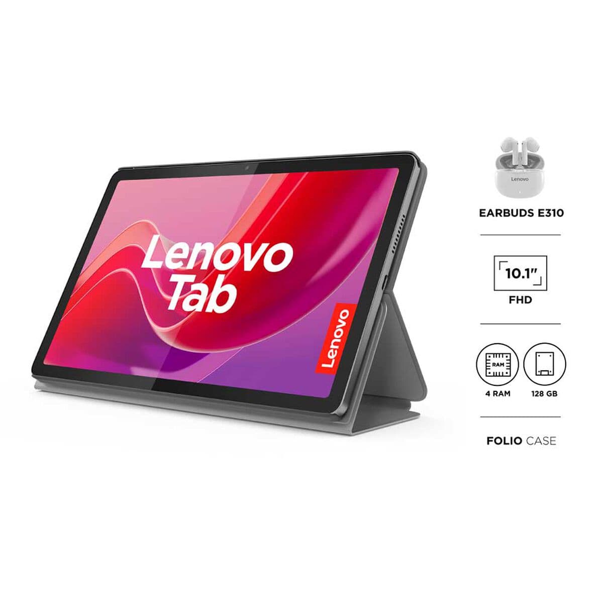 Lenovo Tab 10.1" FHD 128GB 4GB WiFi + Funda y Auriculares vista 4