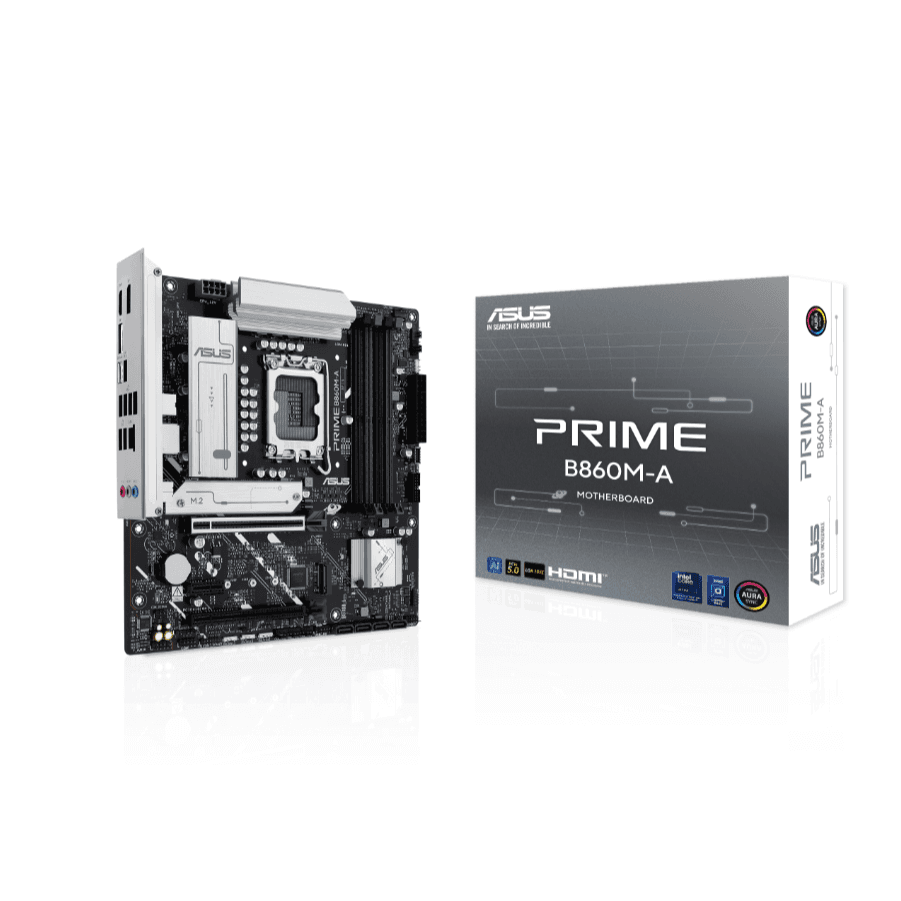 Placa Madre ASUS PRIME B860M-A LGA 1851 DDR5 M.2 HDMI DisplayPort m-ATX