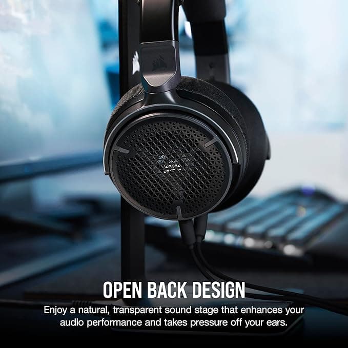 Auriculares Corsair VIRTUOSO PRO Open-Back Carbon – Gaming y Streaming vista 2