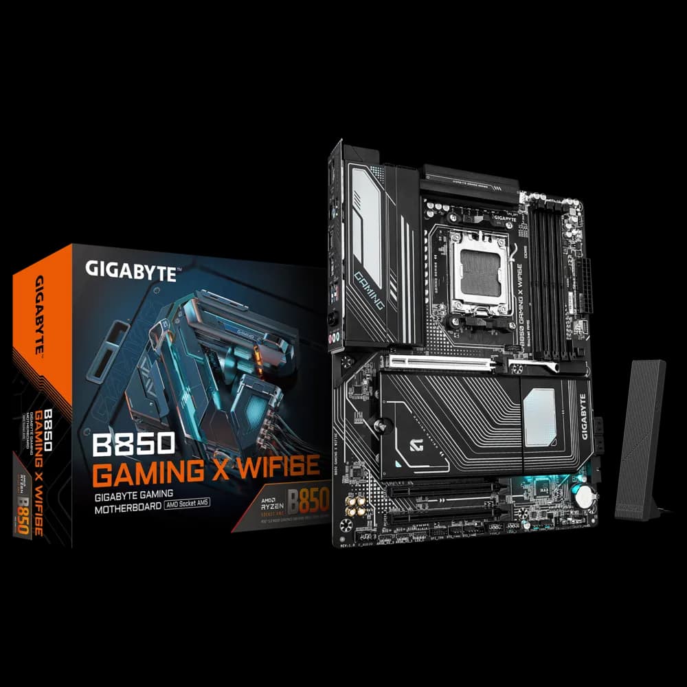 Placa Madre Gigabyte B850 GAMING X WiFi6E – AM5 / DDR5 / PCIe 5.0 / Wi-Fi 6E / ATX