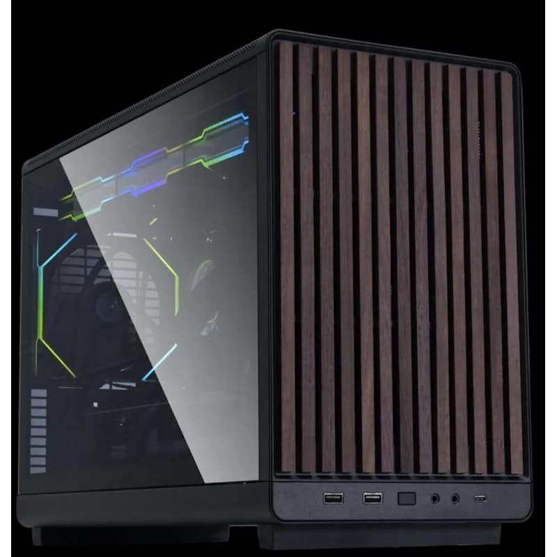 Gabinete Lian Li A3 Glass Micro-ATX Negro vista 2
