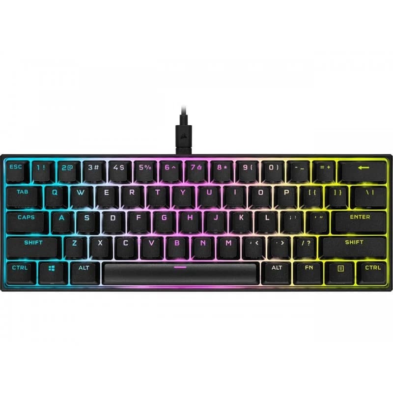 Teclado Mecánico Corsair KB K65 RGB MINI 60% CHERRY MX Red Inglés CH-9194010-NA vista 4