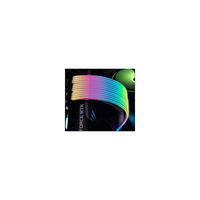 Cable Extensión GPU Lian Li Strimer Plus V2 RGB 3x8 Pin vista 3