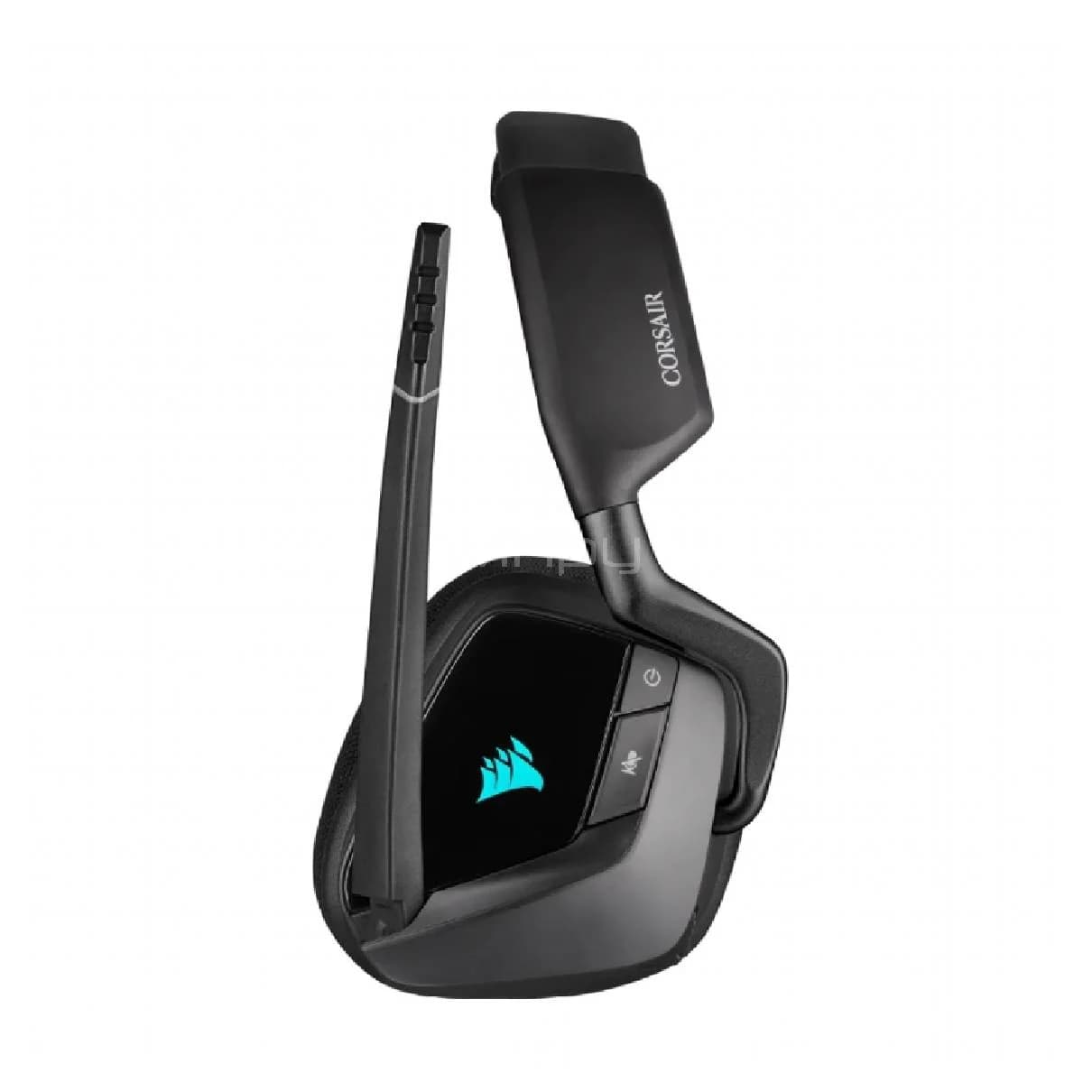 Auriculares Corsair VOID RGB ELITE Wireless 7.1 Carbón – Inalámbricos, RGB y Sonido Premium vista 2