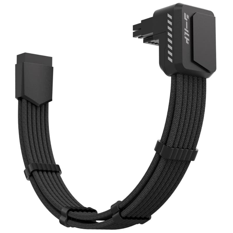 Adaptador GPU EZDIY-FAB Shield 90° 12VHPWR Negro