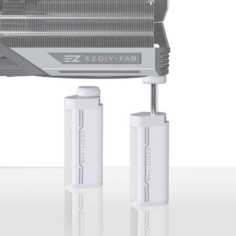Soporte GPU EZDIY-FAB Ajustable Blanco
