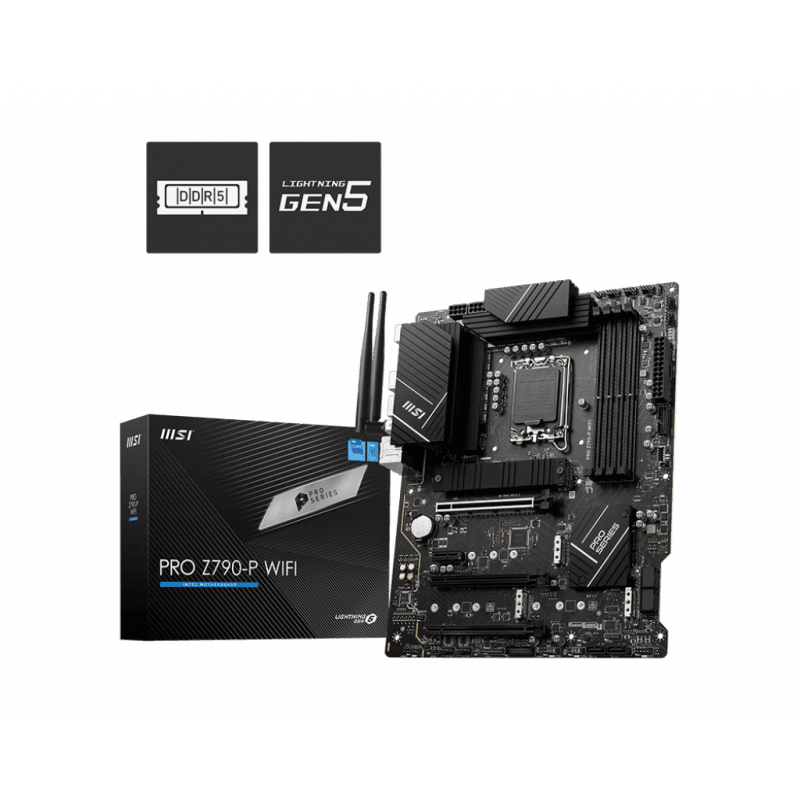Placa Madre MSI PRO Z790-P WiFi ATX DDR5 WiFi6E LGA 1700 vista 3