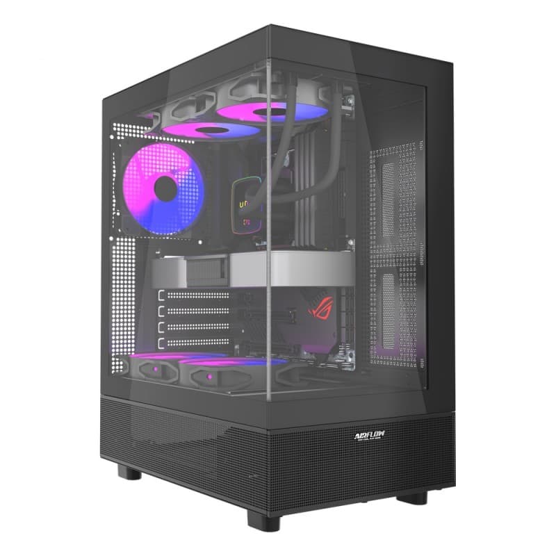 Gabinete Airflow Hurricane 5 Ventiladores 120mm Auto-RGB vista 2