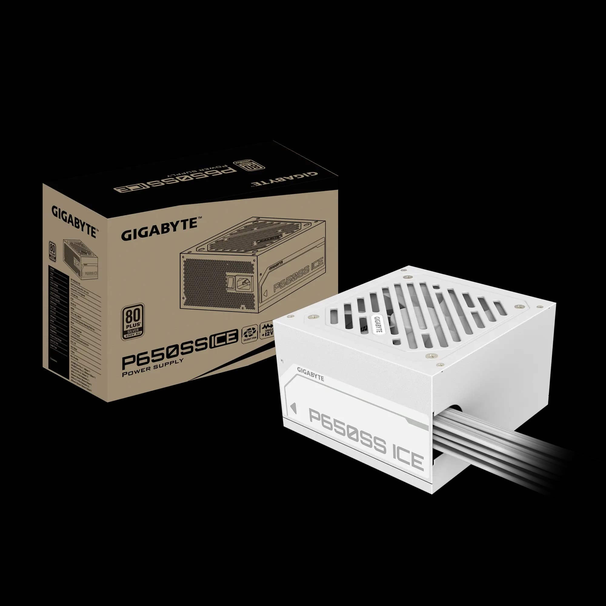 Fuente de poder Gigabyte 650w P650SS ICE 80+ Silver