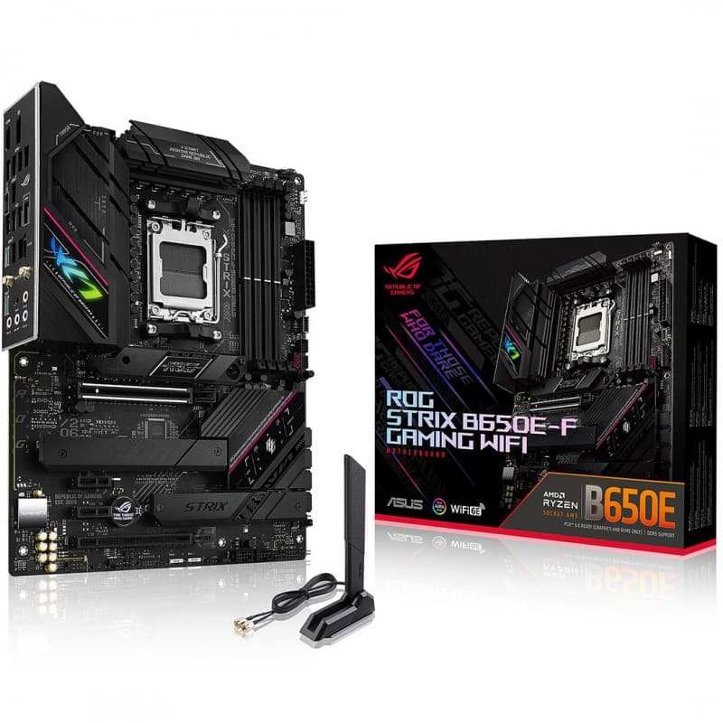 Placa Madre ASUS ROG STRIX B650E-F Gaming WiFi AM5 DDR5 PCIe 5.0 ATX