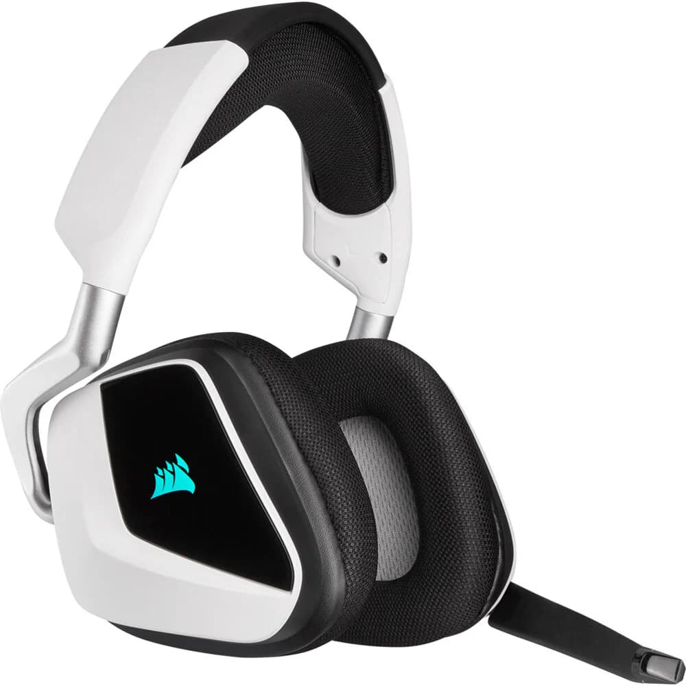 Auriculares Corsair VOID RGB ELITE Wireless 7.1 Blanco – Premium, Inalámbricos y con RGB vista 2