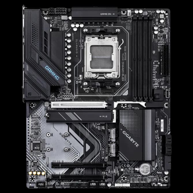 Placa Madre Gigabyte X870 GAMING WIFI6 AM5 ATX DDR5 USB4 vista 2